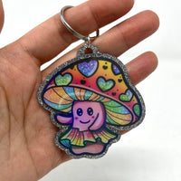 Magic Mushroom Keyring