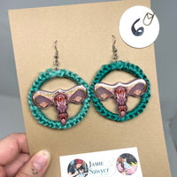 Boucles d'oreilles Serpents utérins