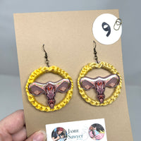 Boucles d'oreilles Serpents utérins