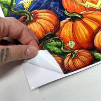 Pumpkin Night Tarot Casting Vinyl Sticker