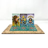 Planche de coulée carrée du tarot quotidien
