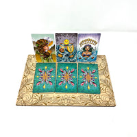 Planche de coulée carrée du tarot quotidien