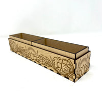 Desktop Tarot Deck Storage Tray: 2 deck capacity
