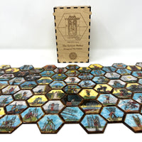 Hexagonal 1909 RWS Tarot Tiles- The Sawyer Redux Edition