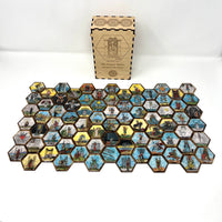 Hexagonal 1909 RWS Tarot Tiles- The Sawyer Redux Edition