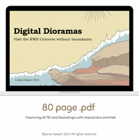 Dioramas numériques : Exploration RWS, PDF et autocollants numériques