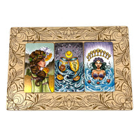 Planche de coulée carrée du tarot quotidien