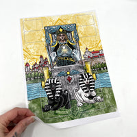 Chariot Tarot Casting Vinyl Sticker
