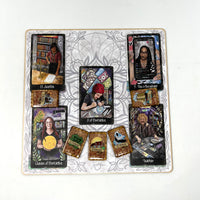 Planche de coulée carrée du tarot quotidien