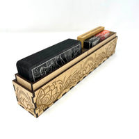 Desktop Tarot Deck Storage Tray: 2 deck capacity