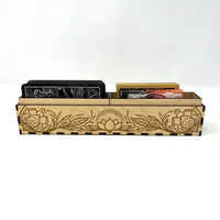Desktop Tarot Deck Storage Tray: 2 deck capacity