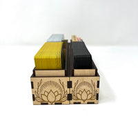 Desktop Tarot Deck Storage Tray: 2 deck capacity