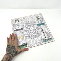 Planche de coulée carrée du tarot quotidien