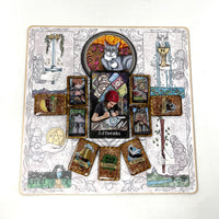 Planche de coulée carrée du tarot quotidien