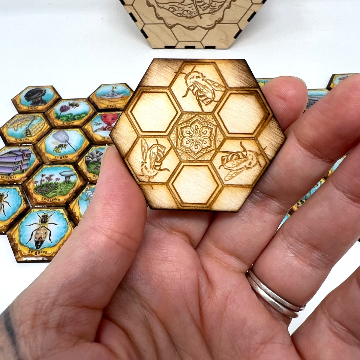 Honey Hive Lenormand Tiles by Jamie Sawyer| JamieSawyer336