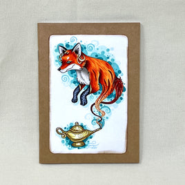 Fox in a lamp Blank Travel Notebook