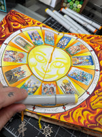 Sun themed Year Ahead Tarot Casting Vinyl Sticker