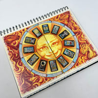 Sun themed Year Ahead Tarot Casting Vinyl Sticker