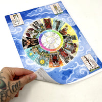 Tarot in the Houses Vinyl Casting Sticker