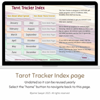 Diario digital Tarot Tracker