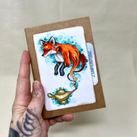 Fox in a lamp Blank Travel Notebook