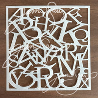 AB through Z uppercase stencil