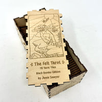 The Felt Tarot Tiles- Black Border Edition