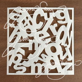 ab through z lowercase stencil