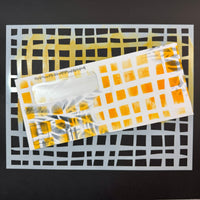 Basket Weave 8x10 Stencil