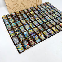 Tiny Felt Tarot Tiles- Black Border edition