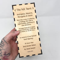 The Felt Tarot Tiles- Black Border Edition