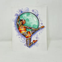 Hoop Acrobat Circus Lady Art Print