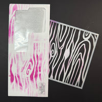 Wood grain stencil