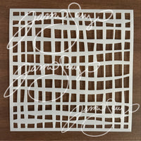Basket Weave 6x6 stencil