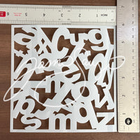 ab through z lowercase stencil