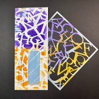 AB through Z uppercase stencil