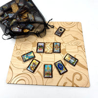 Tiny Felt Tarot Tiles- Black Border edition