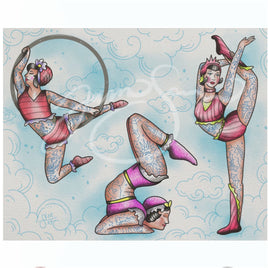 Circus Ladies Art Print