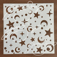 Stars and Moons stencil