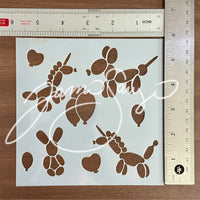 Balloon Animals stencil