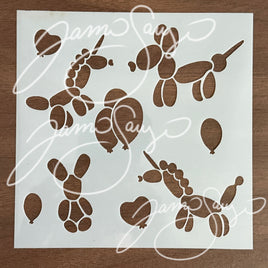 Balloon Animals stencil