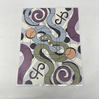 The Felt Tarot Snakes - 9x12 Tarot Casting Vinyl Sticker