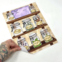Spice Rack Tarot Casting Vinyl Sticker