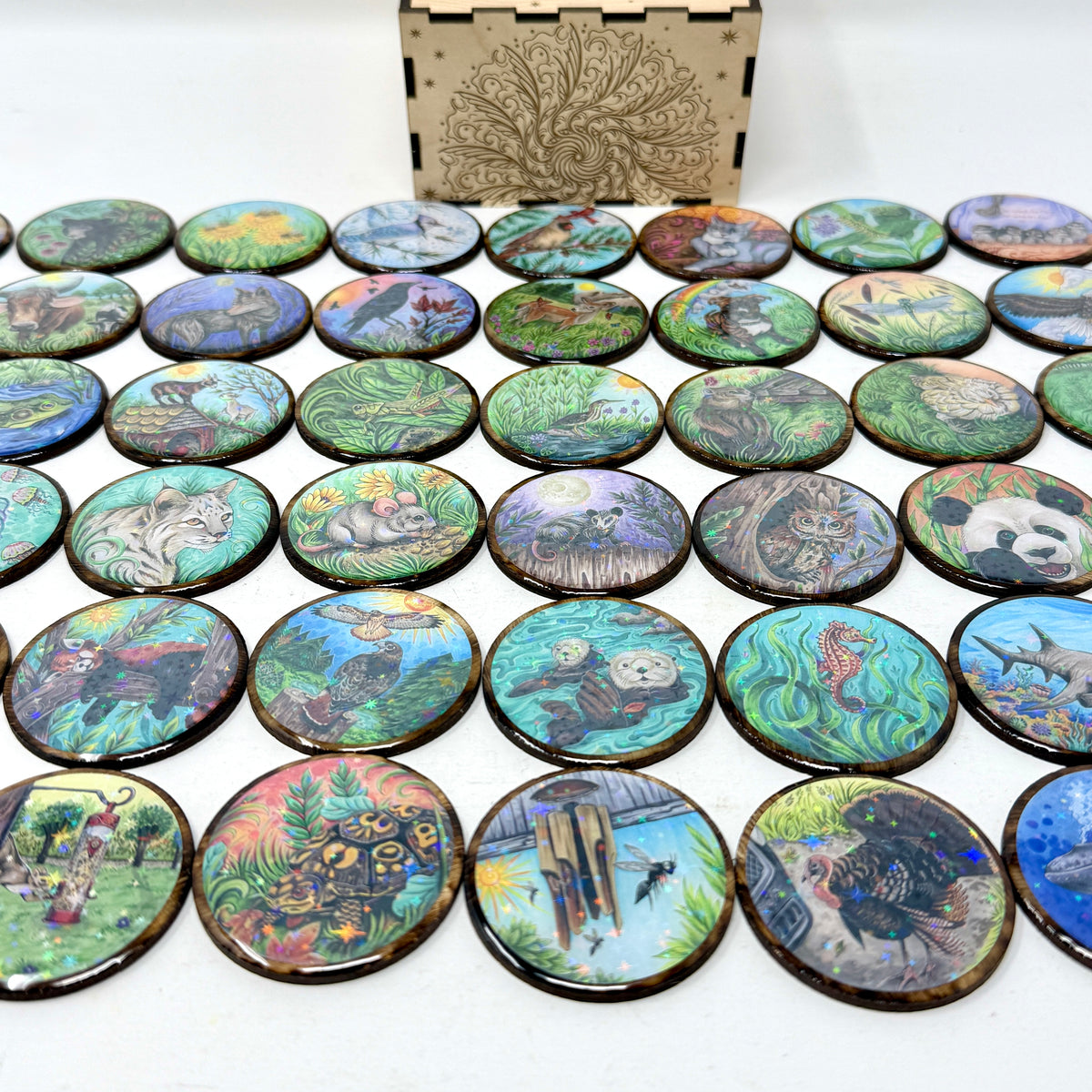 Glittery Stars Edition, Sawyer's Nature Portal Oracle Tiles by Jamie ...