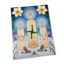 Autocollant vinyle pour tirage de tarot d'Imbolc