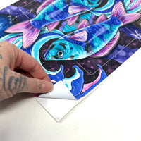 Piscean Dreams Tarot Casting Vinyl Sticker