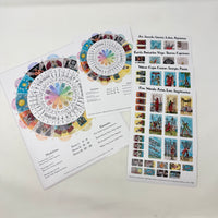 Tarot Decans Vinyl Casting Sticker Set