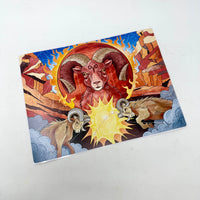 Aries Season Tarot Casting Vinyl Sticker