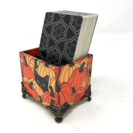 Desktop Tarot box- Pumpkin Patch Kitty