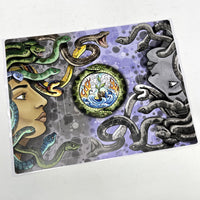 Autocollant en vinyle de tirage de tarot « Réflexion de Méduse »
